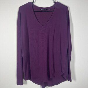Athleta Women's LS Maroon Cloud Light Relaxed Athletic Top Medium!